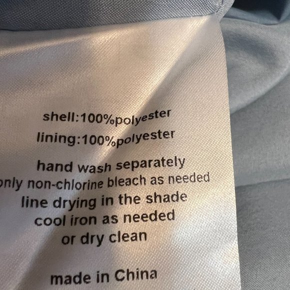 DB Studio Celebrate Baby Blue Chiffon Crisscross Back Gown Dress Size 8 Prom - Picture 6 of 11